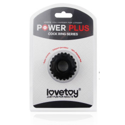 LoveToy Cockring Power Plus Squall Noir